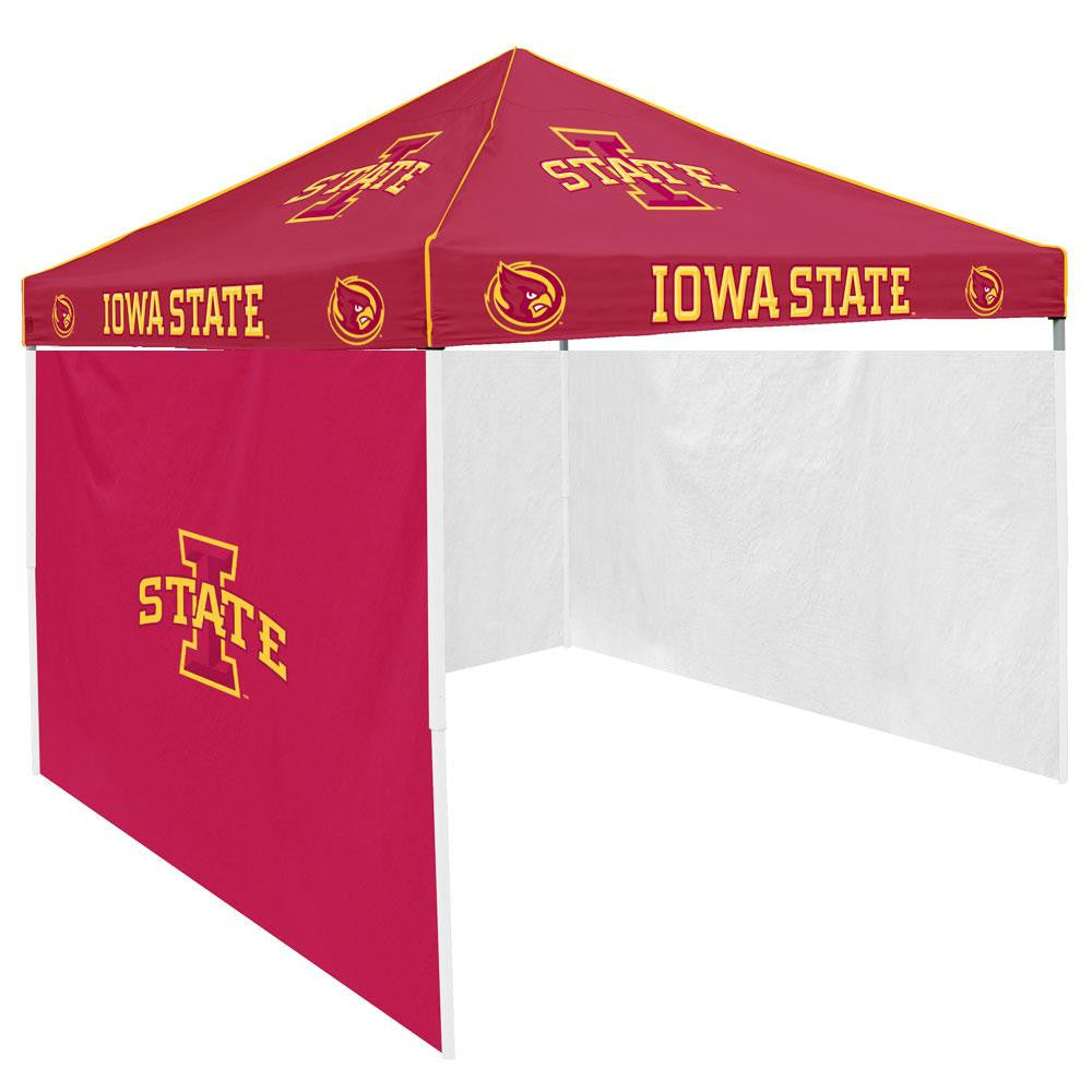 Iowa State Cyclones NCAA 9' x 9' Solid Color Pop-Up Tailgate Canopy Tent With Side Wall