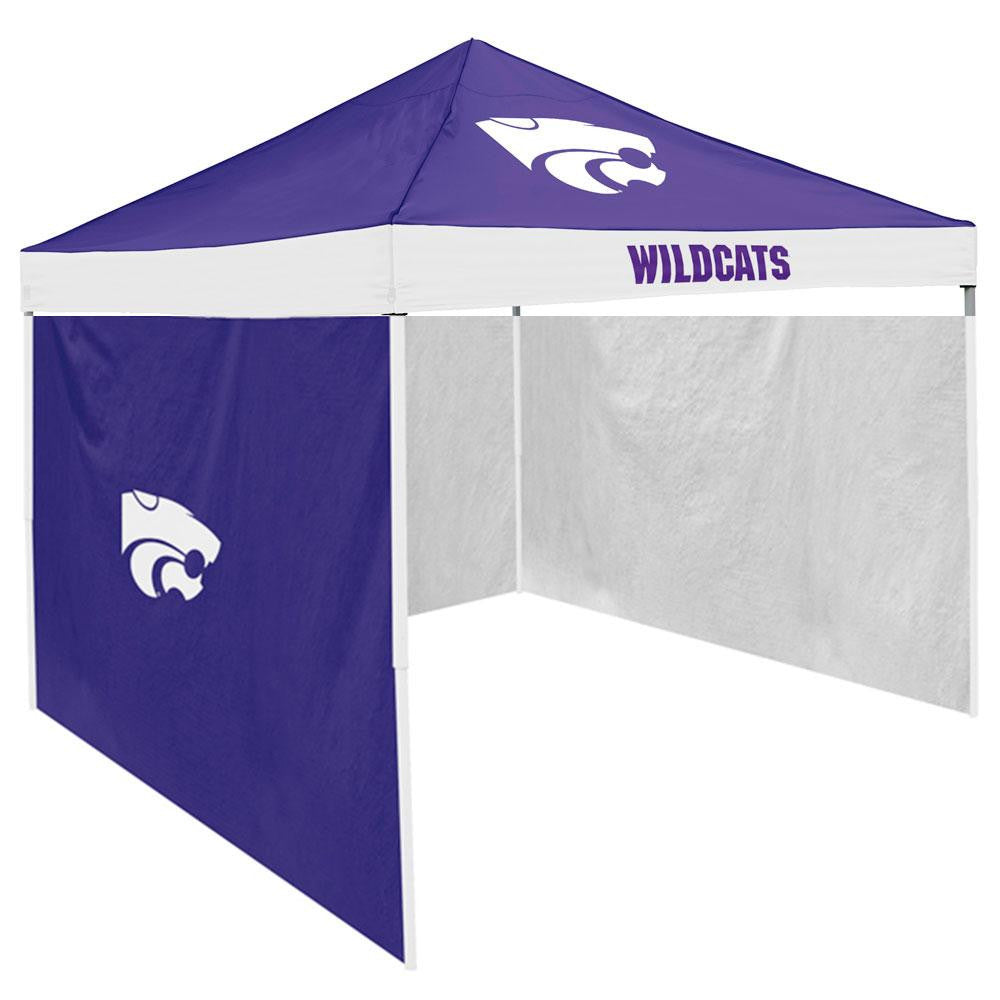 Kansas State Wildcats NCAA 9' x 9' Economy 2 Logo Pop-Up Canopy Tailgate Tent With Side Wall