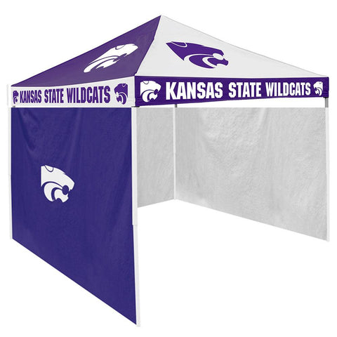 Kansas State Wildcats NCAA 9' x 9' Checkerboard Color Pop-Up Tailgate Canopy Tent With Side Wall