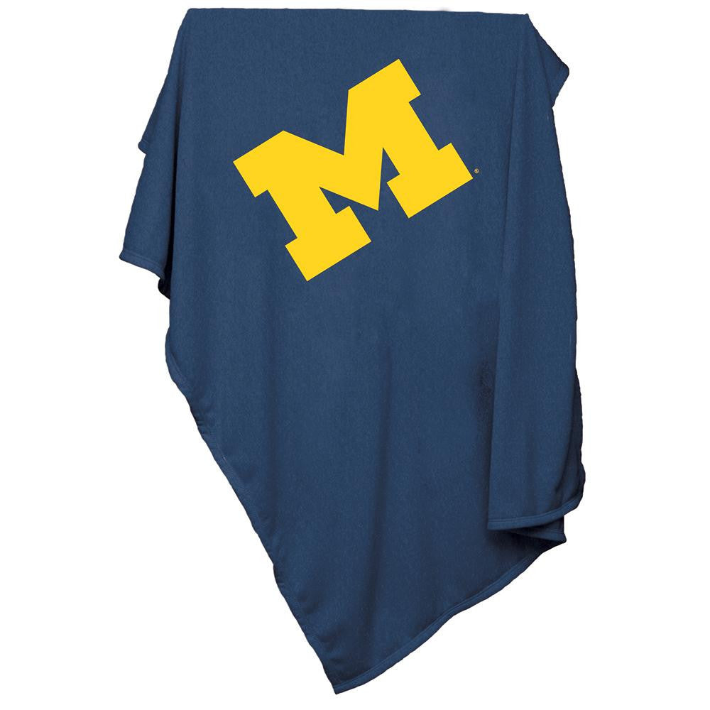 Michigan Wolverines NCAA Sweatshirt Blanket Throw
