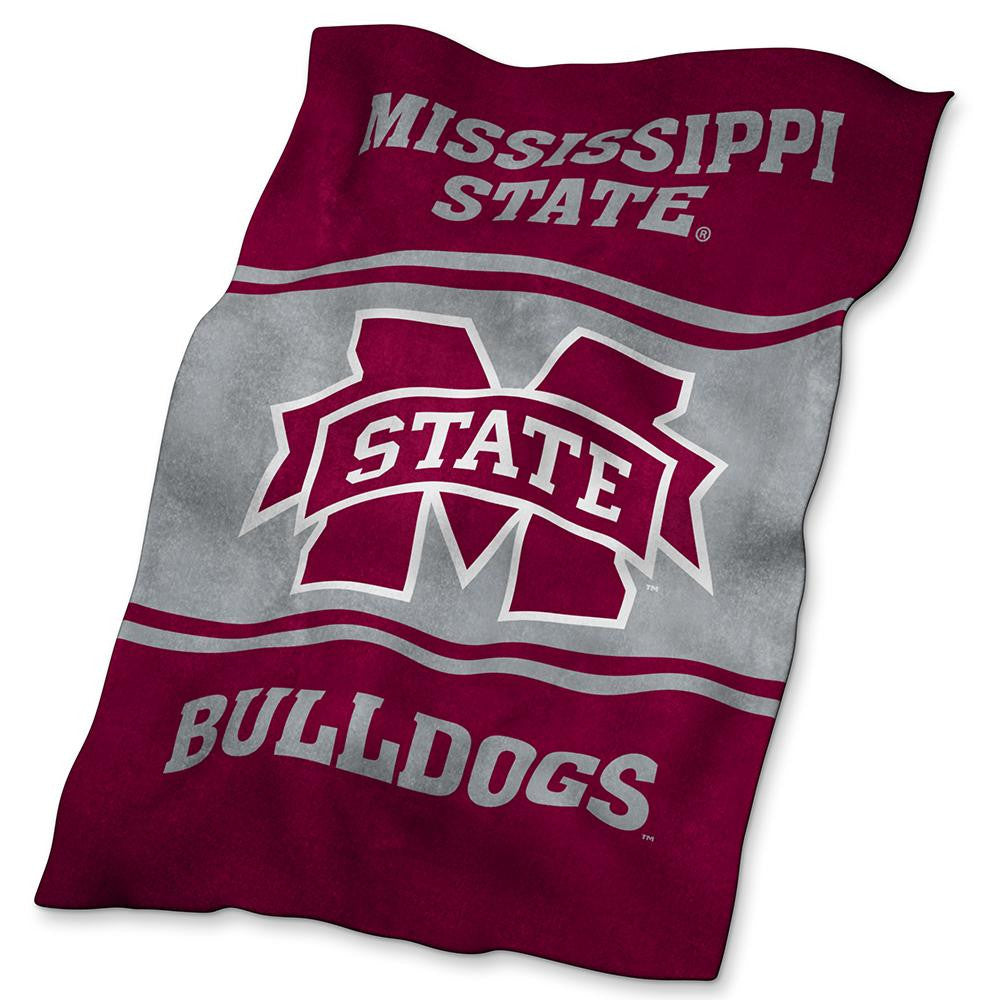 Mississippi State Bulldogs NCAA UltraSoft Fleece Throw Blanket (84in x 54in)