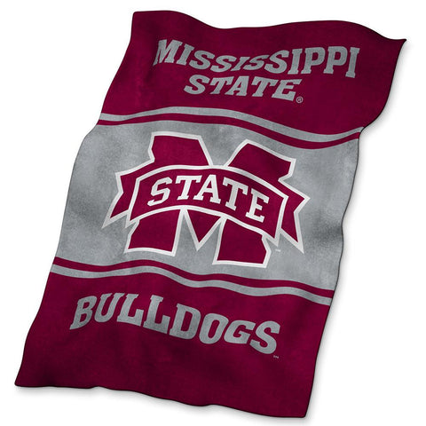 Mississippi State Bulldogs NCAA UltraSoft Fleece Throw Blanket (84in x 54in)