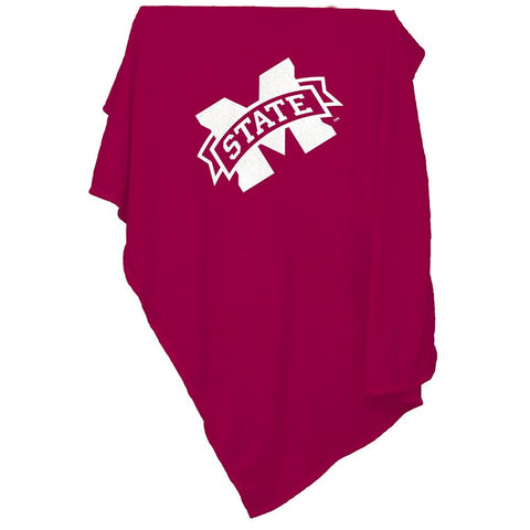 Mississippi State Bulldogs NCAA Sweatshirt Blanket Throw