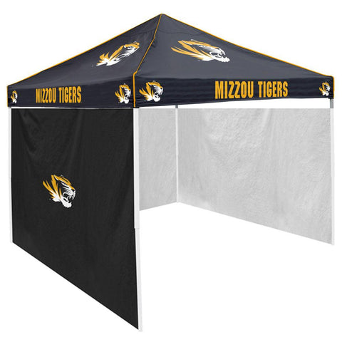 Missouri Tigers NCAA 9' x 9' Solid Color Pop-Up Tailgate Canopy Tent With Side Wall