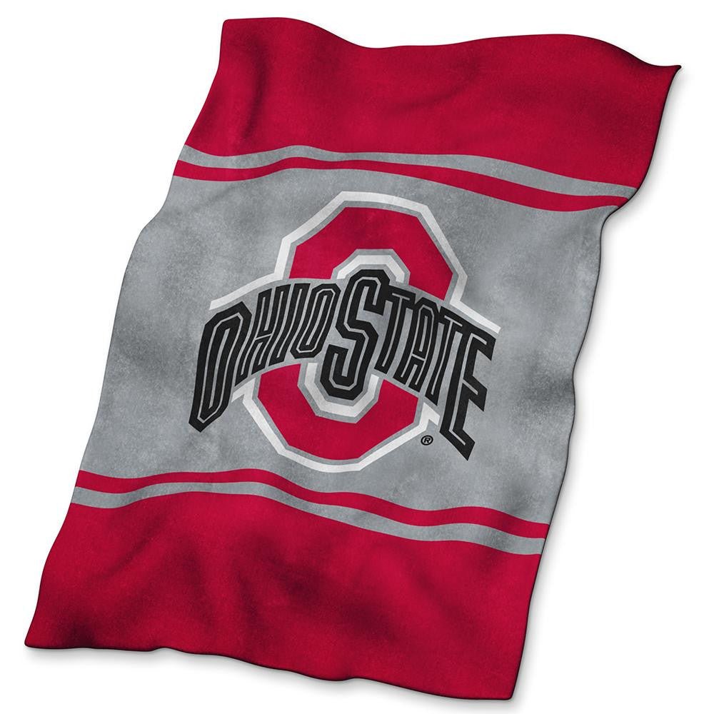 Ohio State Buckeyes NCAA UltraSoft Fleece Throw Blanket (84in x 54in)