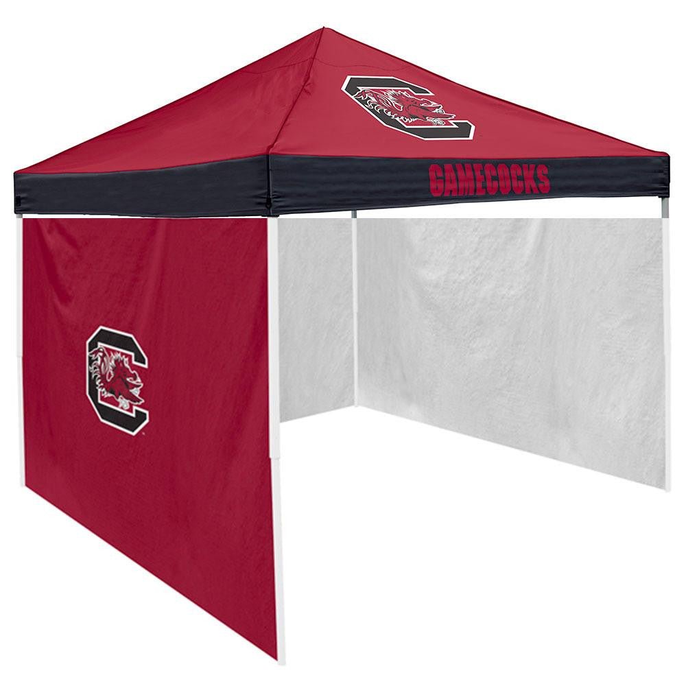 South Carolina Gamecocks NCAA 9' x 9' Economy 2 Logo Pop-Up Canopy Tailgate Tent With Side Wall