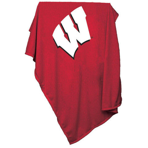 Wisconsin Badgers NCAA Sweatshirt Blanket Throw