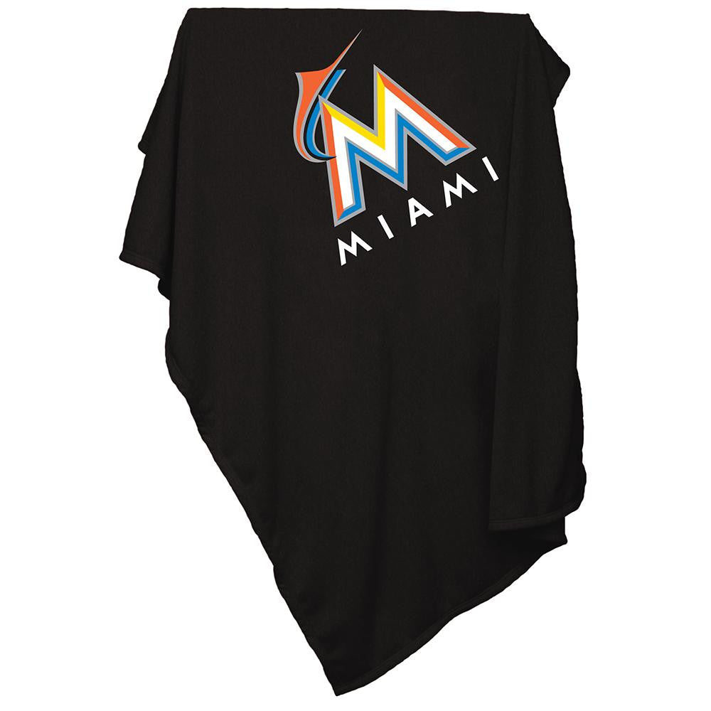 Miami Marlins MLB Sweatshirt Blanket