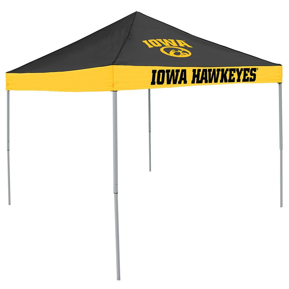 Iowa Hawkeyes NCAA 9' x 9' Economy 2 Logo Pop-Up Canopy Tailgate Tent