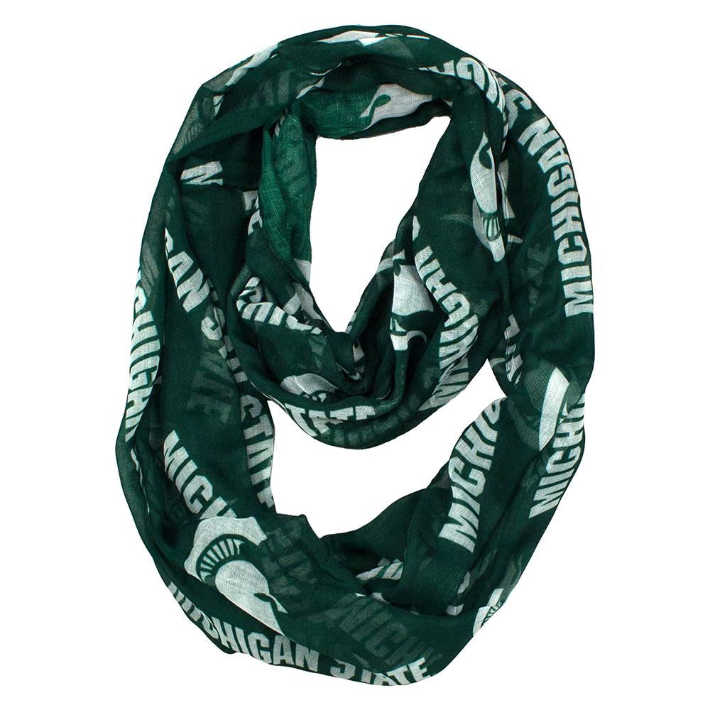 Michigan State Spartans NCAA Sheer Infinity Scarf