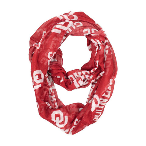 Oklahoma Sooners NCAA Sheer Infinity Scarf