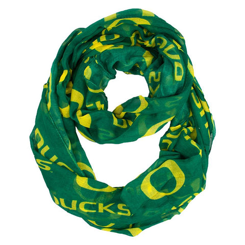 Oregon Ducks NCAA Sheer Infinity Scarf