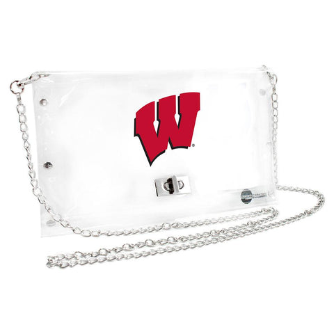 Wisconsin Badgers NCAA Clear Envelope Purse
