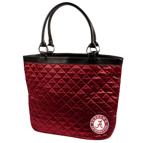 Alabama Crimson Tide NCAA Quilted Tote (Dark Red)