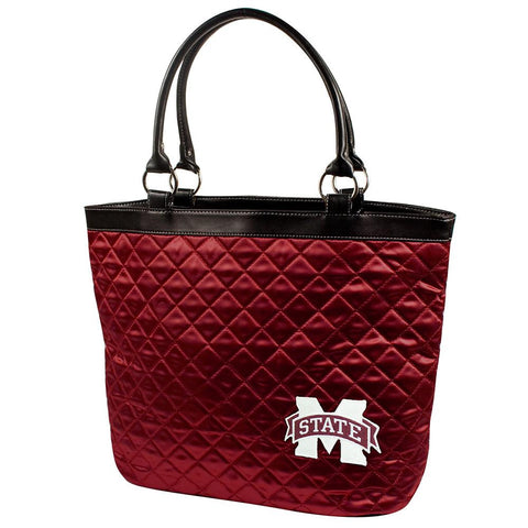 Mississippi State Bulldogs NCAA Quilted Tote (Dark Red)