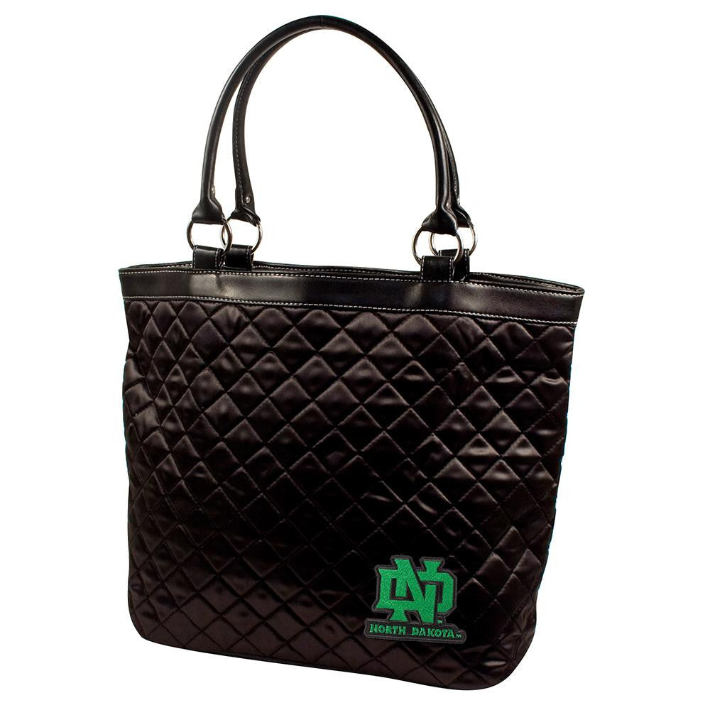 North Dakota Fighting Sioux NCAA Quilted Tote (Black)