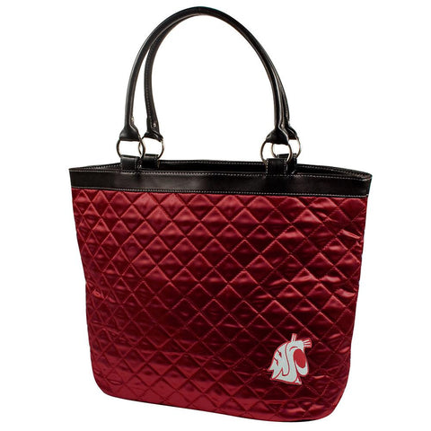 Washington State Cougars NCAA Quilted Tote (Dark Red)
