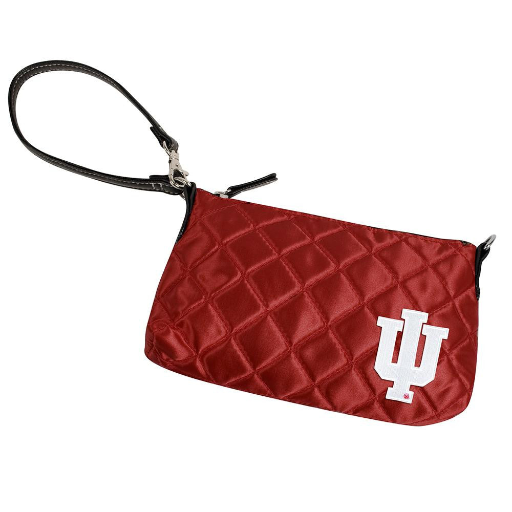 Indiana Hoosiers NCAA Quilted Wristlet (Dark Red)