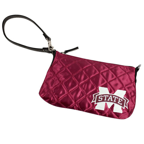 Mississippi State Bulldogs NCAA Quilted Wristlet (Dark Red)