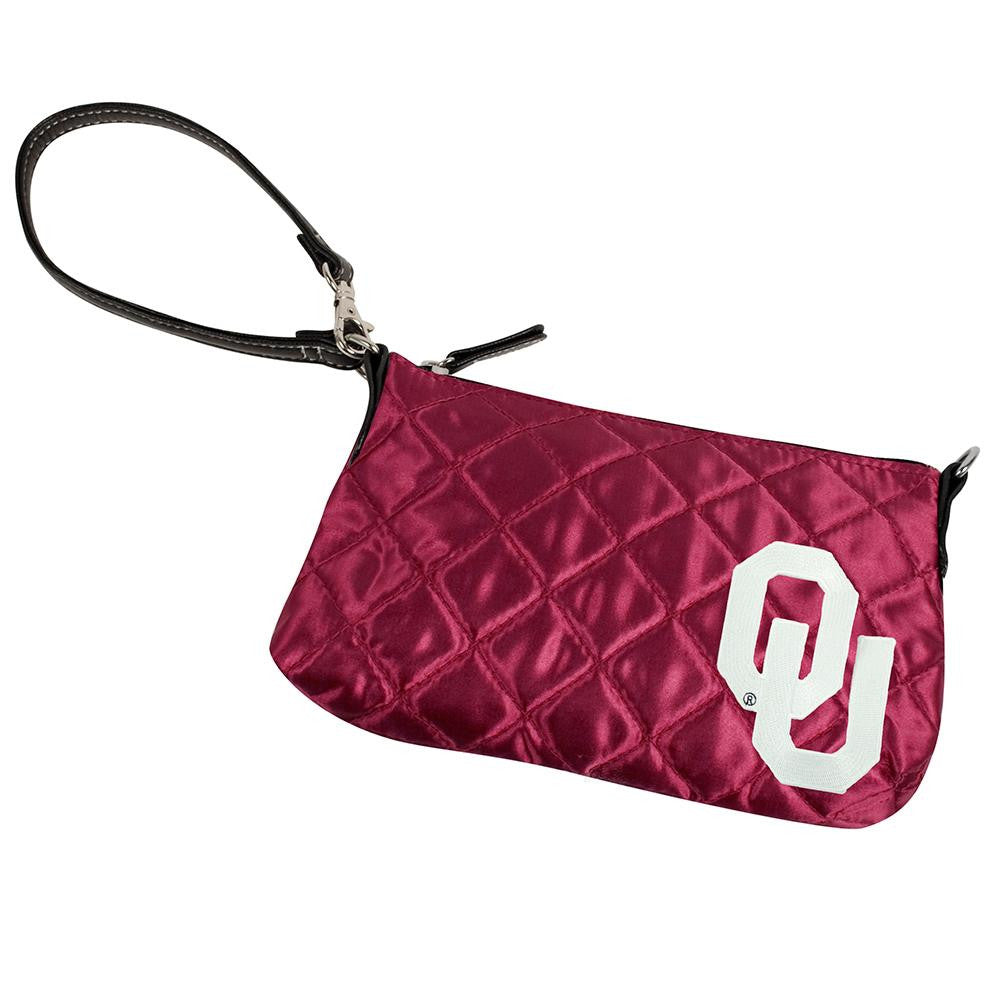 Oklahoma Sooners NCAA Quilted Wristlet (Dark Red)