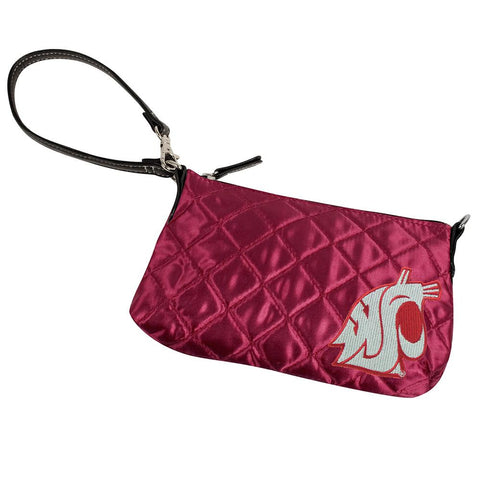 Washington State Cougars NCAA Quilted Wristlet (Dark Red)