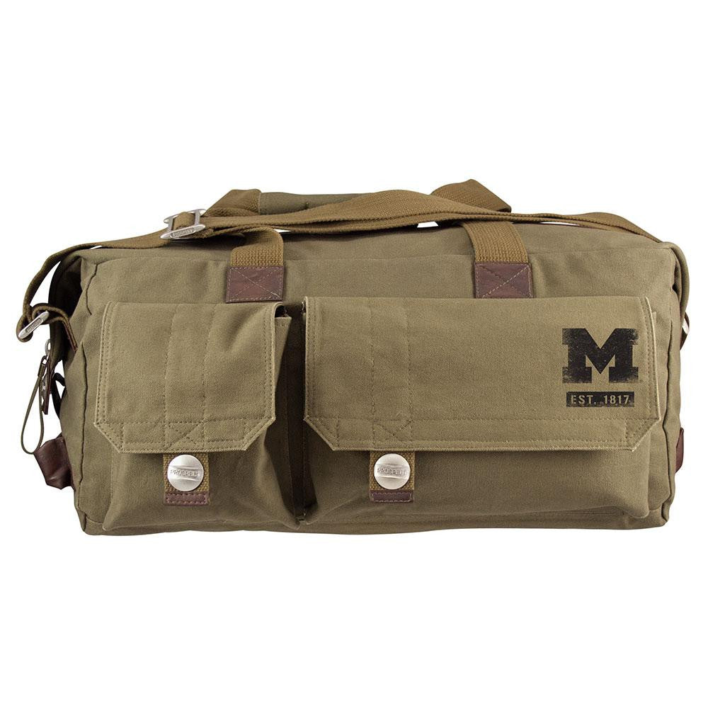 Michigan Wolverines NCAA Prospect Deluxe Weekender Bag