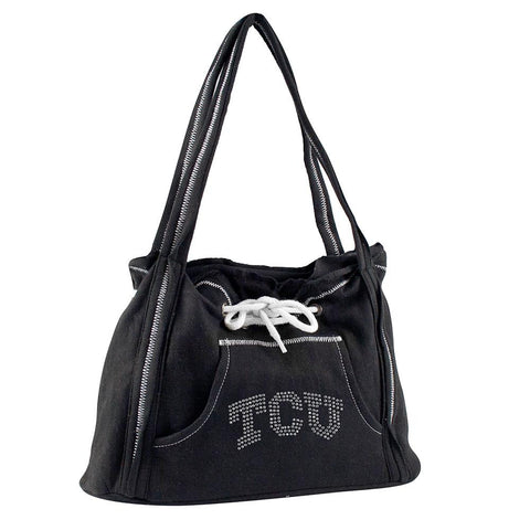 Texas Christian Horned Frogs NCAA Sport Noir Hoodie Purse