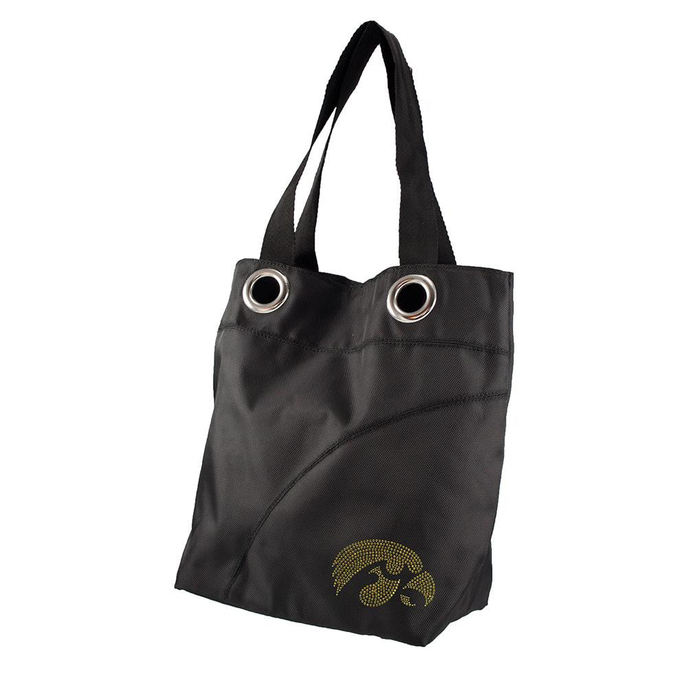 Iowa Hawkeyes NCAA Sport Noir Sheen Tote