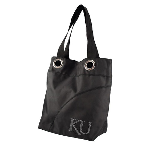 Kansas Jayhawks NCAA Sport Noir Sheen Tote