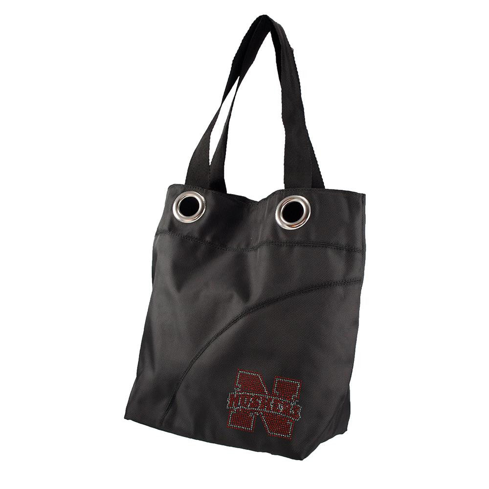 Nebraska Cornhuskers NCAA Sport Noir Sheen Tote