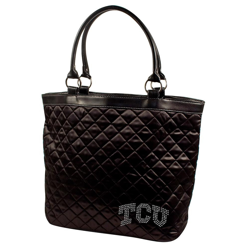 Texas Christian Horned Frogs NCAA Sport Noir Quilted Tote