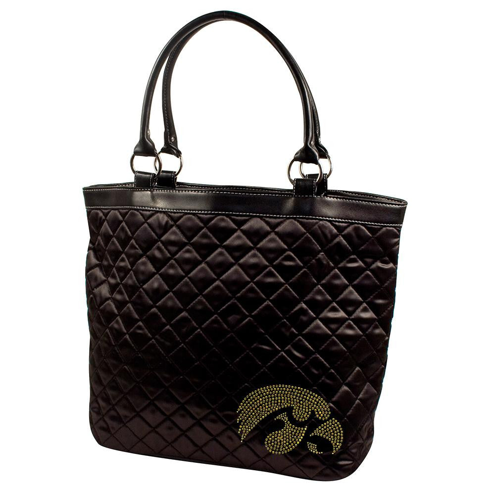 Iowa Hawkeyes NCAA Sport Noir Quilted Tote