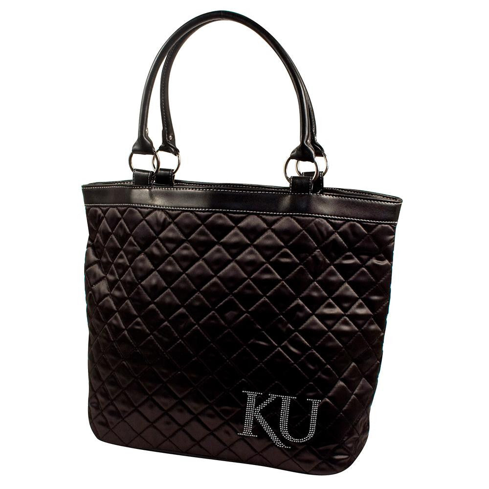 Kansas Jayhawks NCAA Sport Noir Quilted Tote