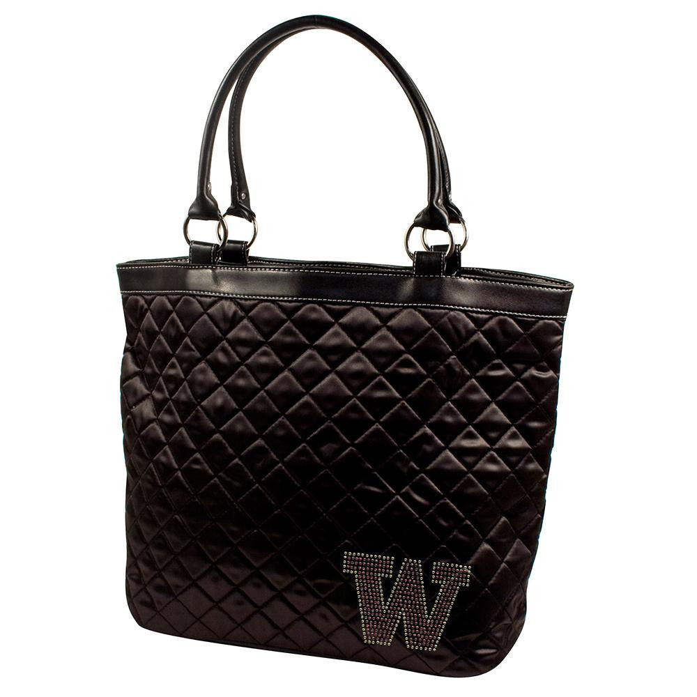 Washington Huskies NCAA Sport Noir Quilted Tote