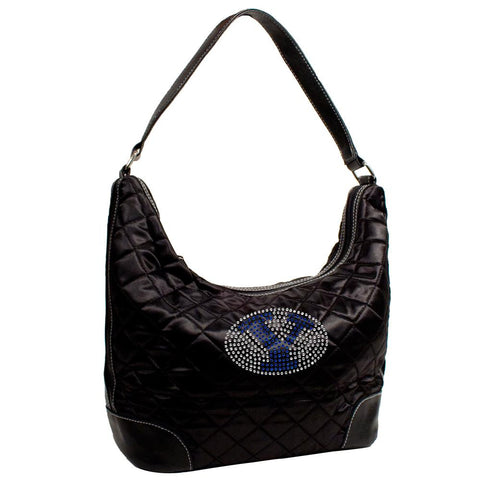 Brigham Young Cougars NCAA Sport Noir Quilted Hobo