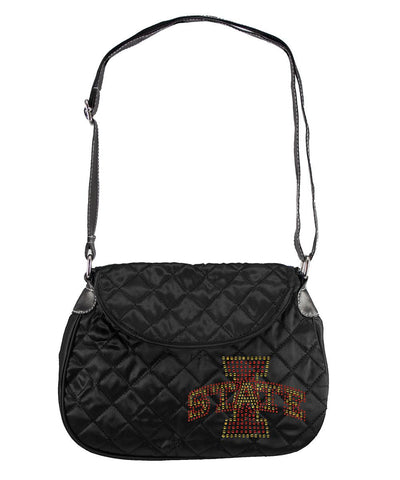 Iowa State Cyclones NCAA Sport Noir Quilted Saddlebag