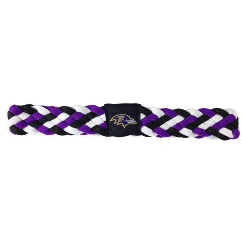 Baltimore Ravens NFL Braided Head Band 6 Braid