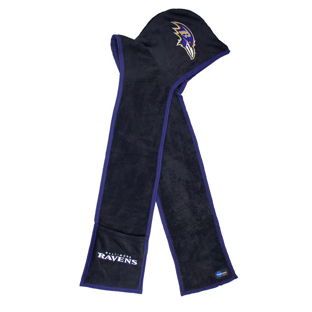 Baltimore Ravens NFL Ultra Fleece Hoodie Scarf