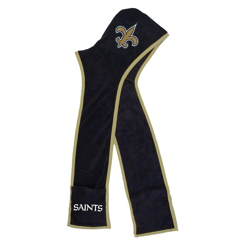 New Orleans Saints NFL Ultra Fleece Hoodie Scarf
