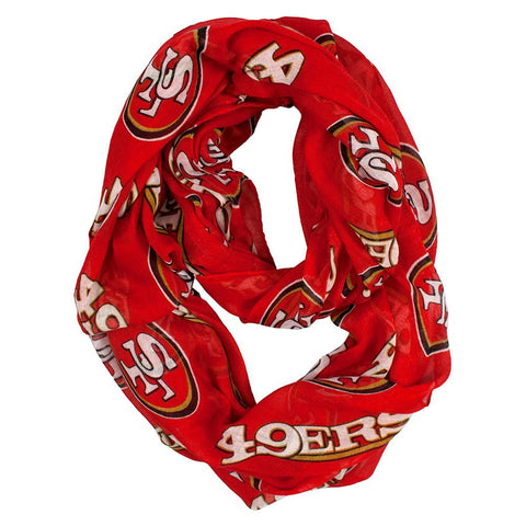 San Francisco 49ers NFL Sheer Infinity Scarf