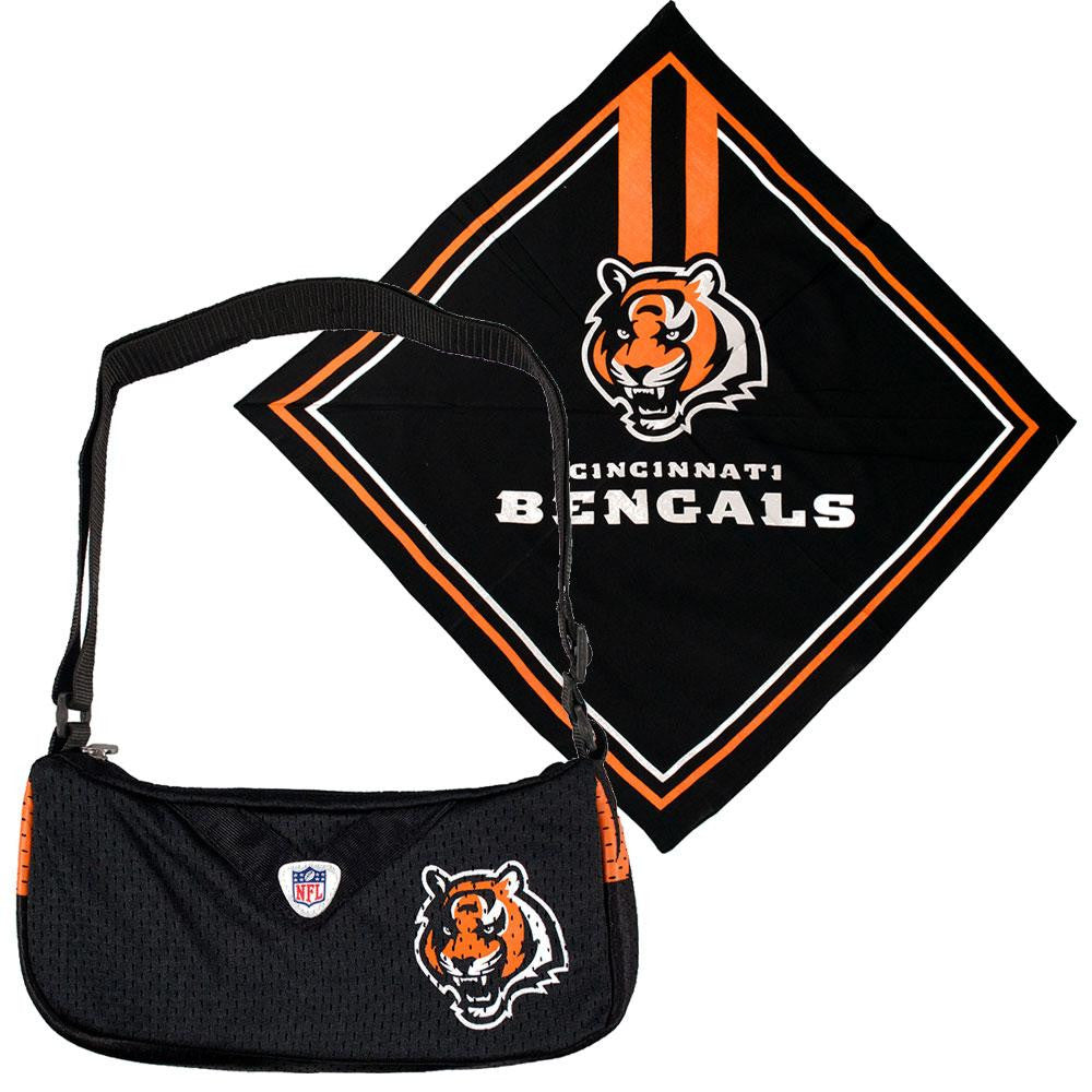 Cincinnati Bengals NFL Fandana and Jersey Purse Set