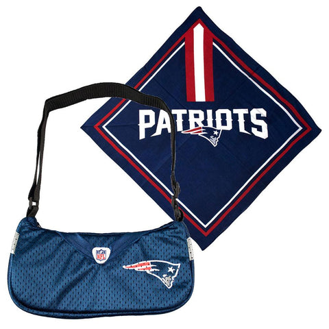 New England Patriots NFL Fandana and Jersey Purse Set