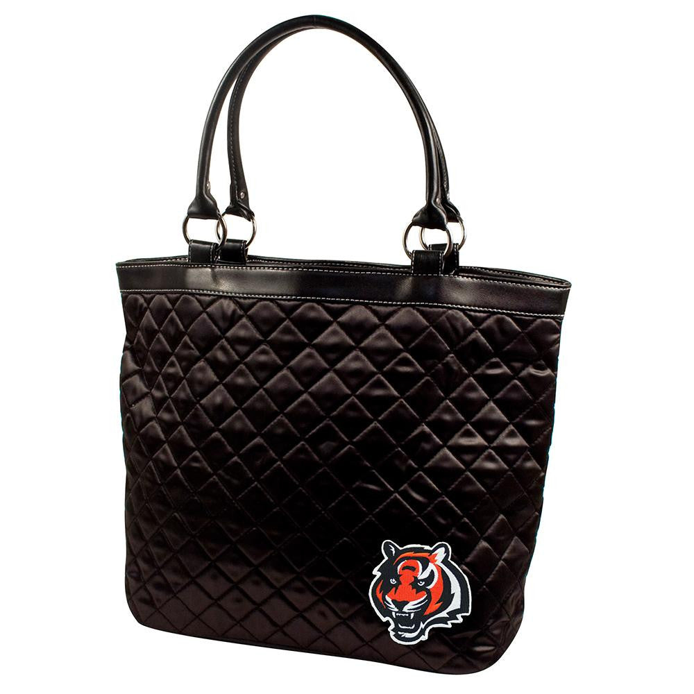 Cincinnati Bengals NFL Quilted Tote (Black)