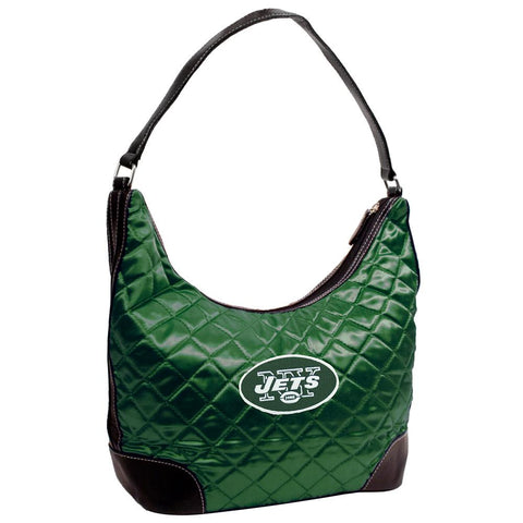 New York Jets NFL Quilted Hobo (Dark Green)