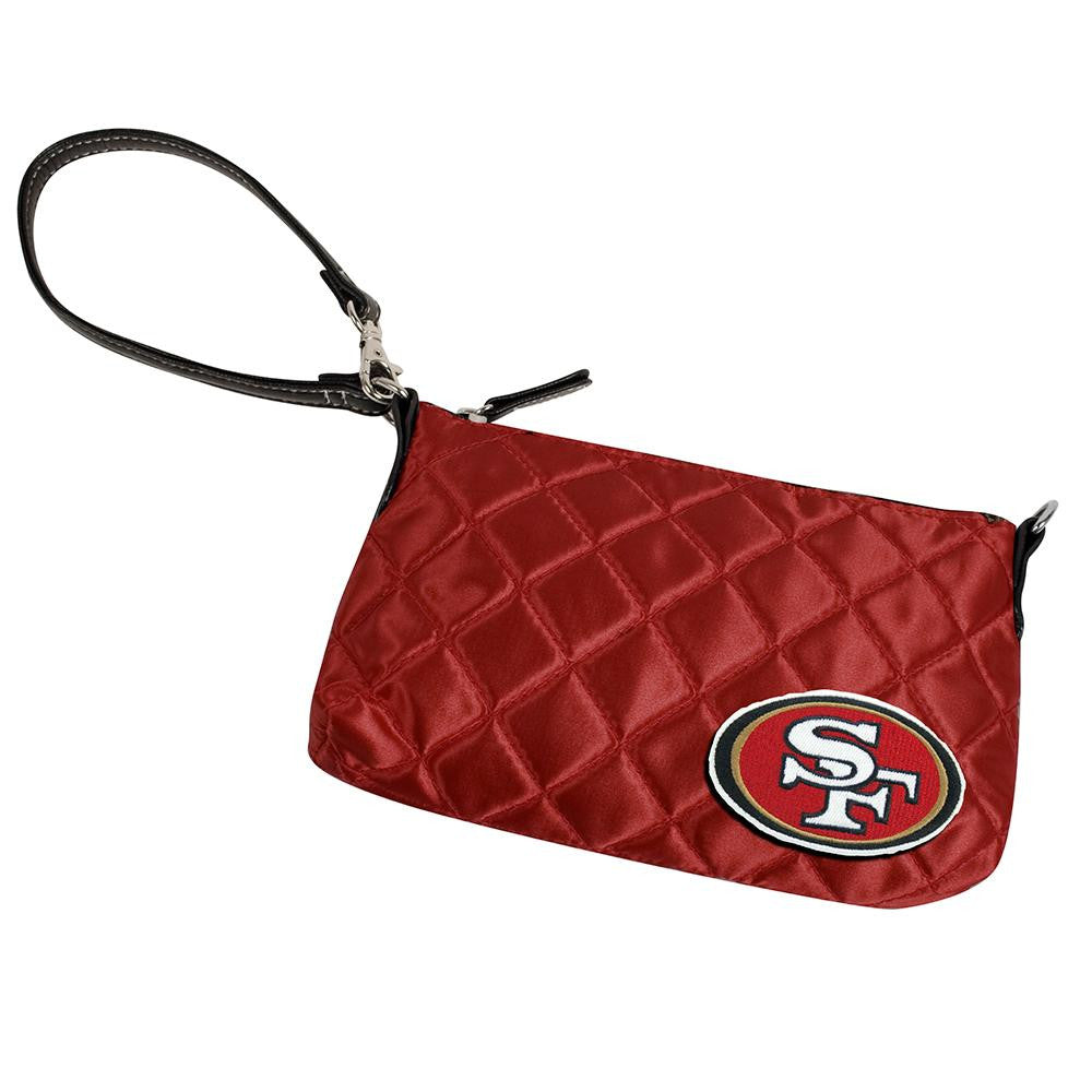 San Francisco 49ers NFL Quilted Wristlet (Dark Red)