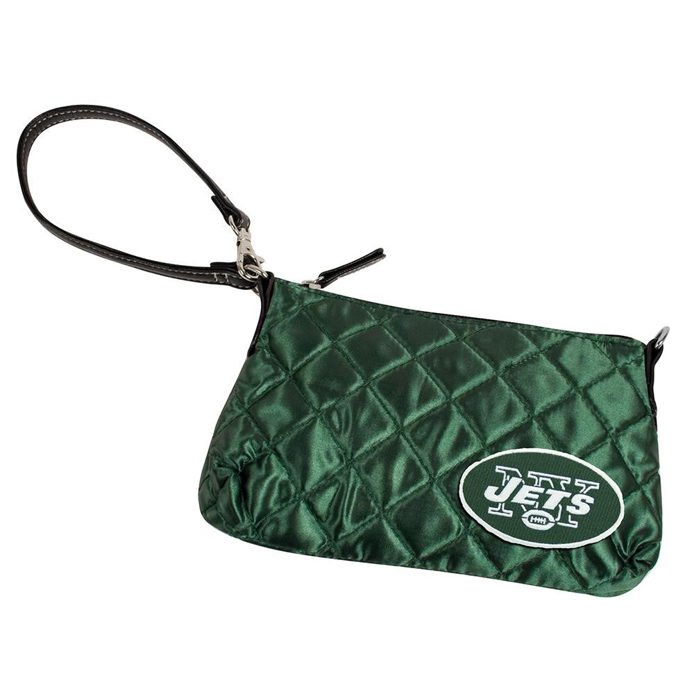 New York Jets NFL Quilted Wristlet (Dark Green)