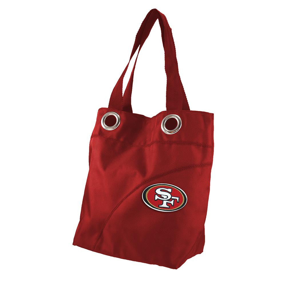 San Francisco 49ers NFL Color Sheen Tote (Dark Red)