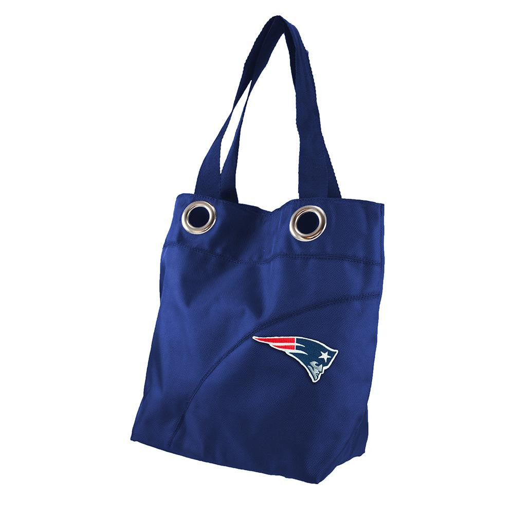 New England Patriots NFL Color Sheen Tote (Navy)