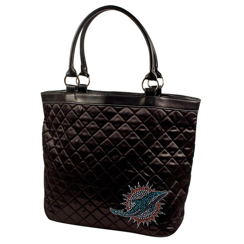 Miami Dolphins NFL Sport Noir Quilted Tote