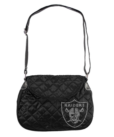 Oakland Raiders NFL Sport Noir Quilted Saddlebag